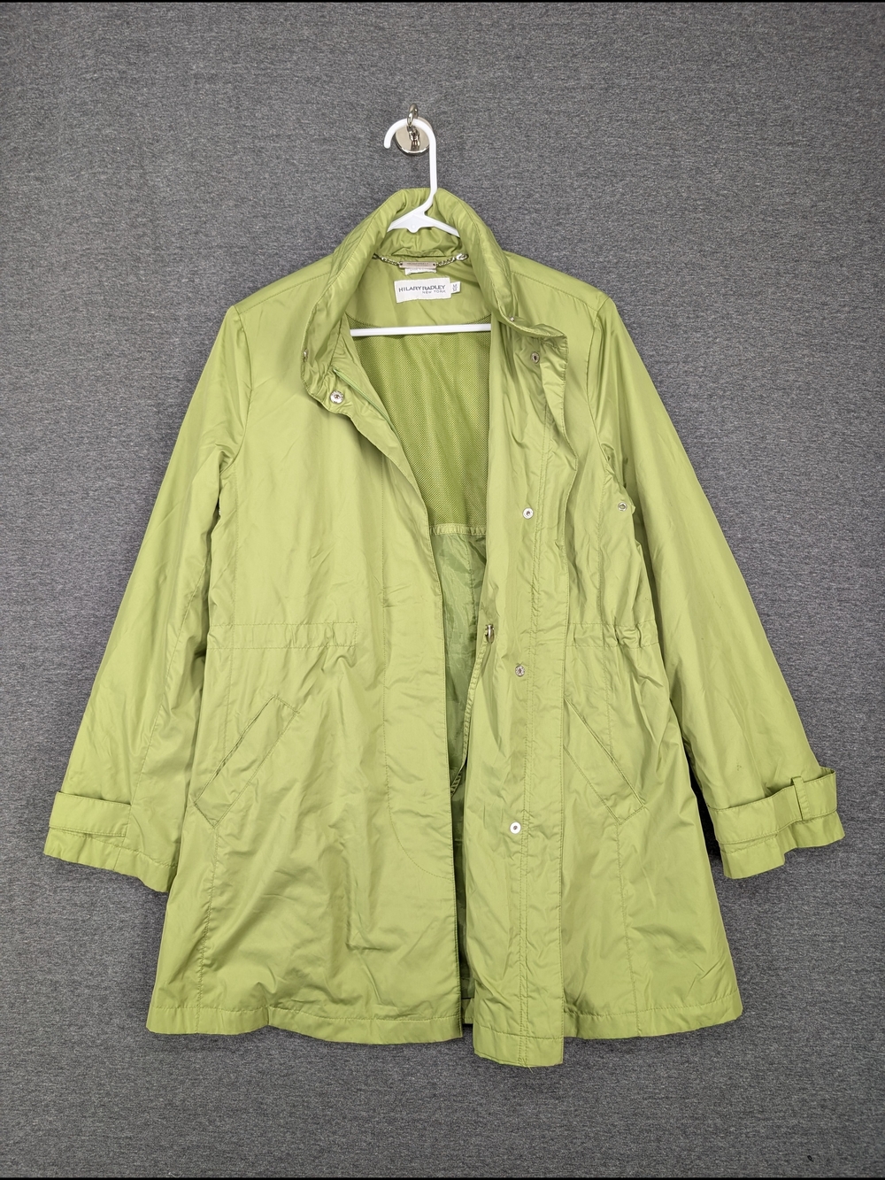 Hilary Radley Lime Green Trench Coat